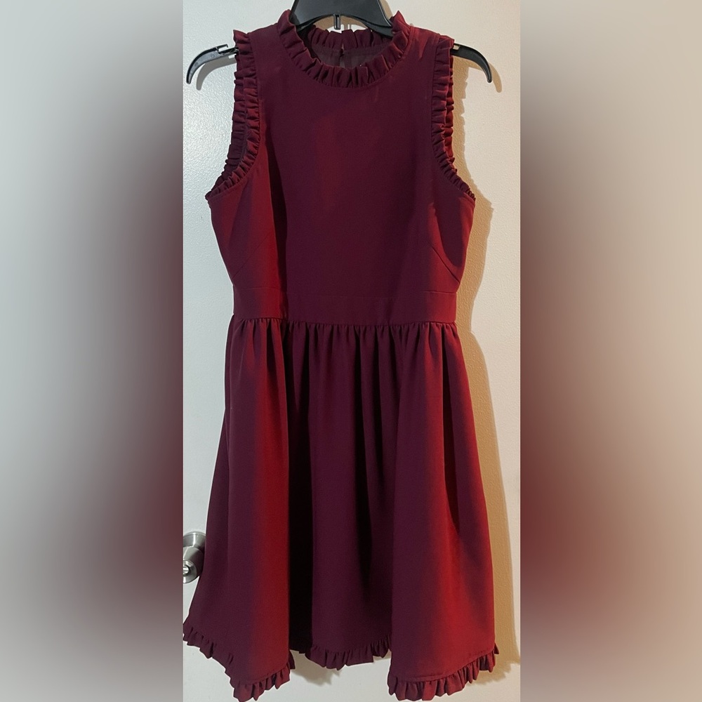 Burgundy Kate Spade Dress - Picture 1 of 2